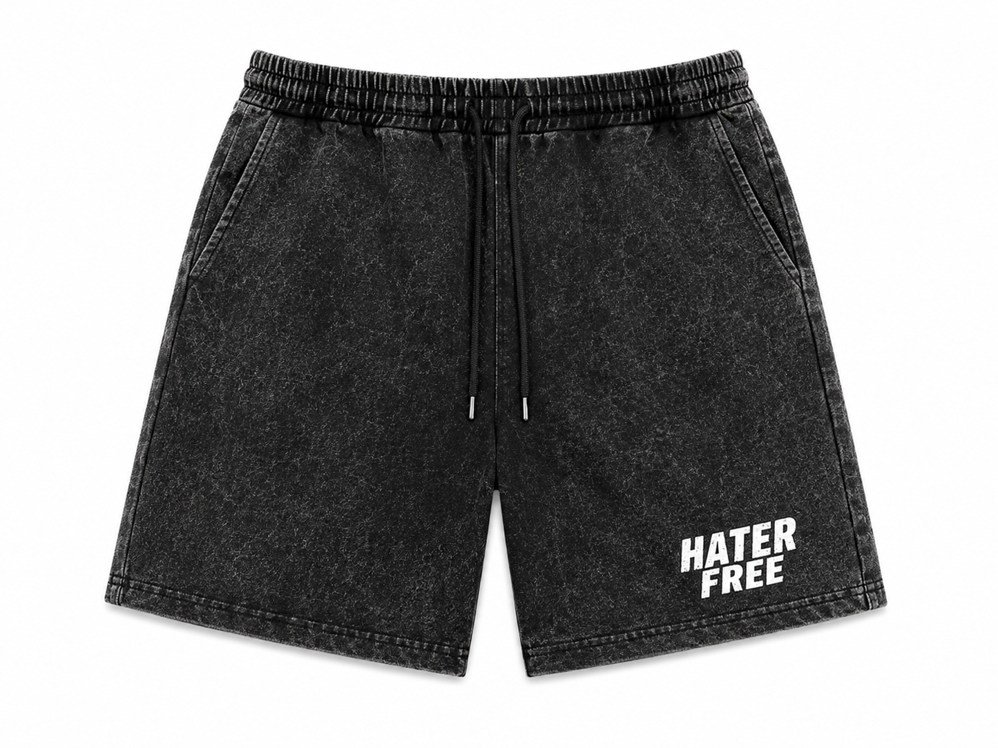 Hater Free Premium Mineral Wash Fleece Shorts