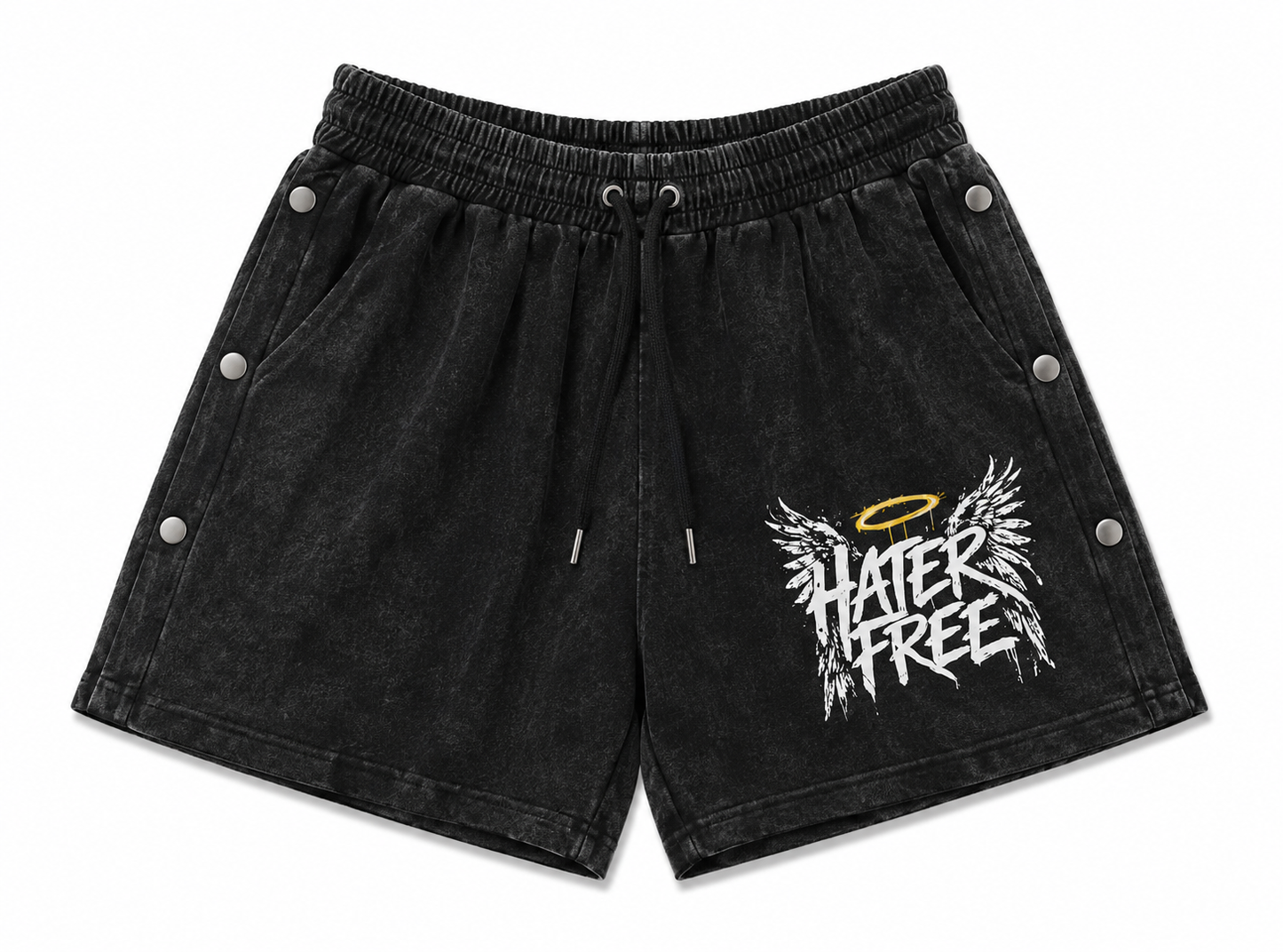 Hater Free Women's Acid Wash Shorts