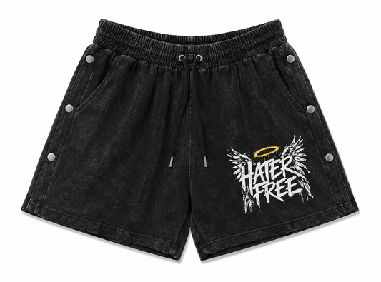 Hater Free Women's Acid Wash Shorts