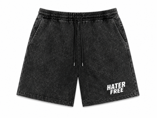 Hater Free Premium Mineral Wash Fleece Shorts