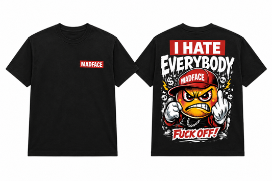 Madface "I Hate Everybody" Heavyweight Graphic T-Shirt