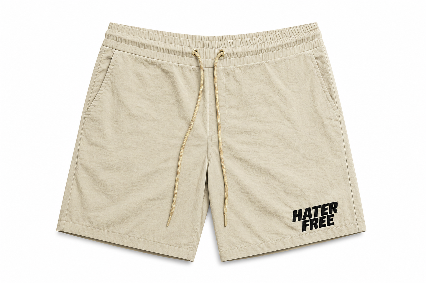 Hater Free Premium Nylon Shorts - Cream
